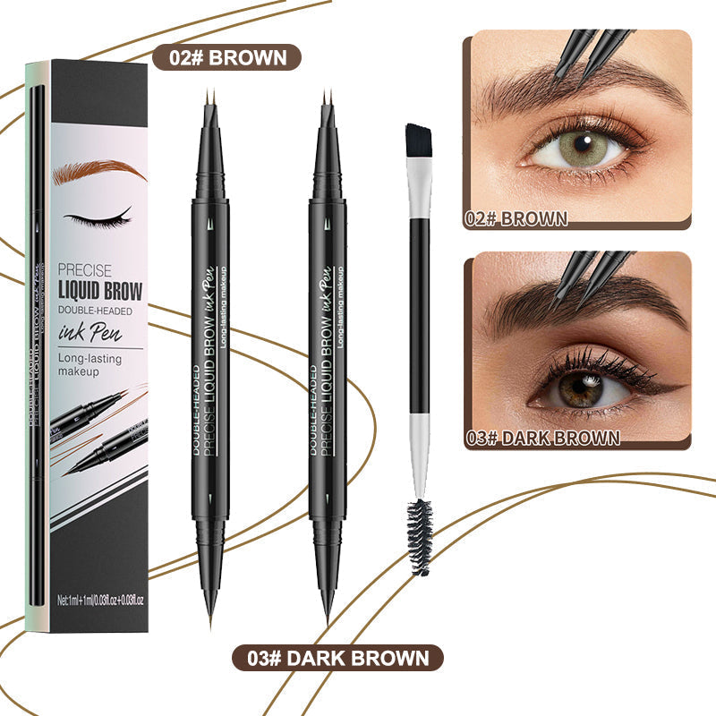 š„2025 NEW YEAR Saleš„ 2-in-1 Dual-Ended Microblading Eyebrow Pen
