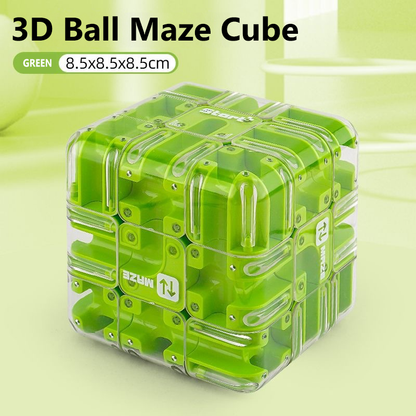 🧩 50% OFF NOW! ✨ Large Labyrinth 3D Puzzle Maze Cube - 120 Challenging Routes with Smooth Rotation for Cognitive Development & Fun 🧠🔛
