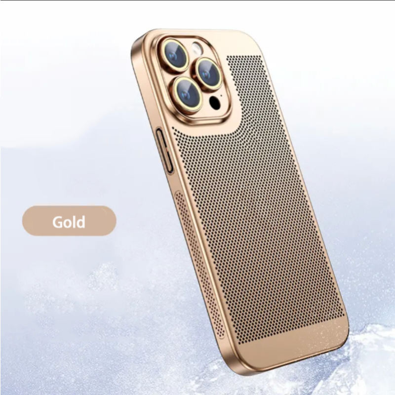 【40% OFF】New Heat Dissipation Plating Fine Hole Protector Phone Case