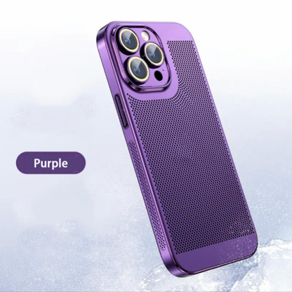【40% OFF】New Heat Dissipation Plating Fine Hole Protector Phone Case