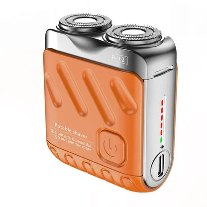 🔥🎉 Winter Hot Sale: 59% OFF! 🎁Portable Rotary Dual Ring Electric Shaver🚀