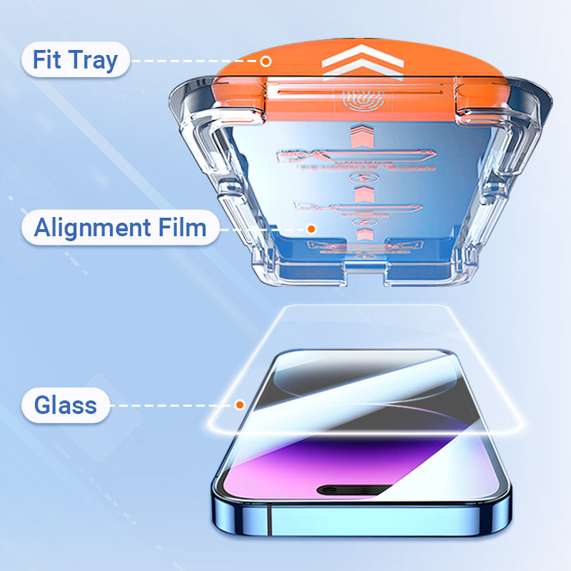 Shock-Resistant Dust-Proof Anti-Fingerprint Screen Protector Set