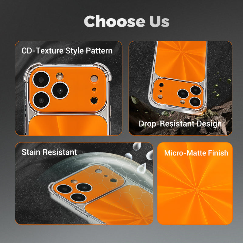 Quad-corner Drop-proof CD-texture Case for iPhone