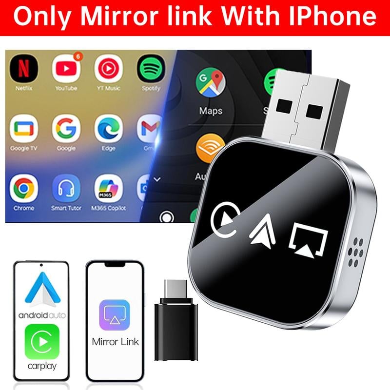 🔥2026 Upgrade 3-in-1 Wireless CarPlay Adapter🚚Free Shipping
