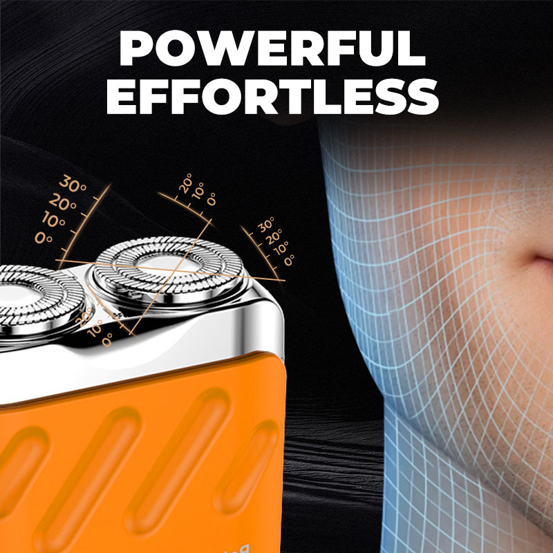 🔥🎉 Winter Hot Sale: 59% OFF! 🎁Portable Rotary Dual Ring Electric Shaver🚀