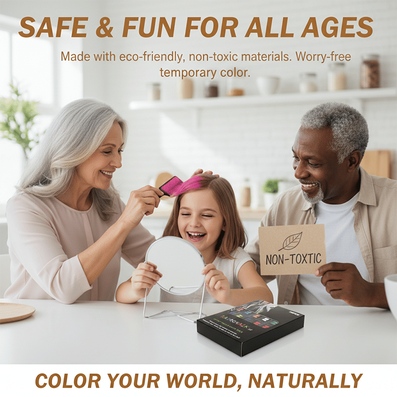 🎅✨Festive Fun Hair Chalk Combs