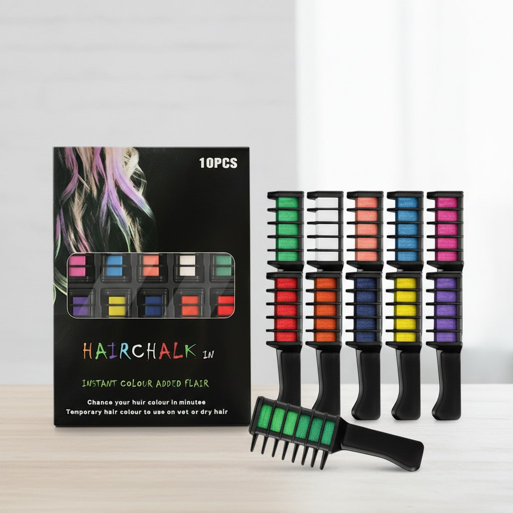 🎅✨Festive Fun Hair Chalk Combs