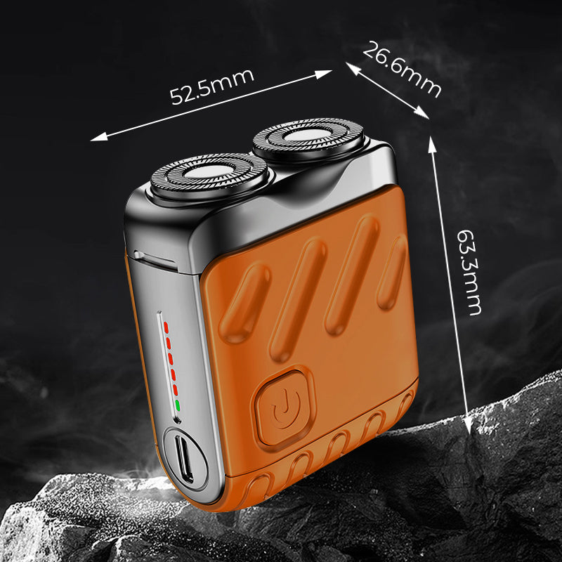 🔥🎉 Winter Hot Sale: 59% OFF! 🎁Portable Rotary Dual Ring Electric Shaver🚀