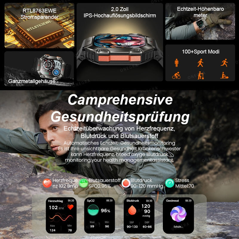 🔥HOT SALE 🔥IP68 waterproof AI voice Bluetooth call smart watch