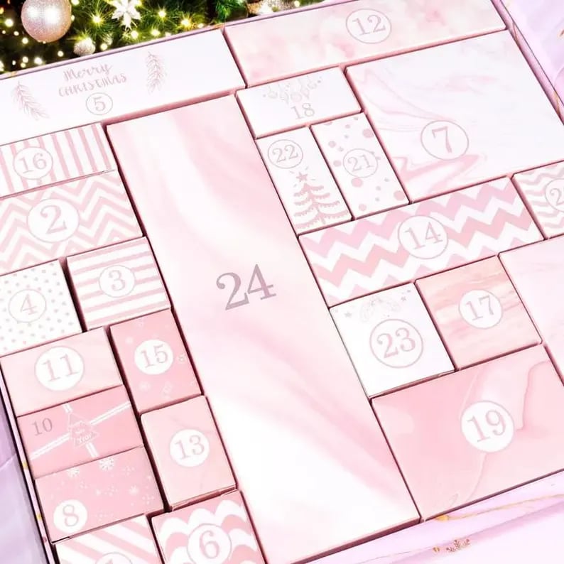 🎁 24 Days of Surprises — Pink Marble Advent Calendar 2025