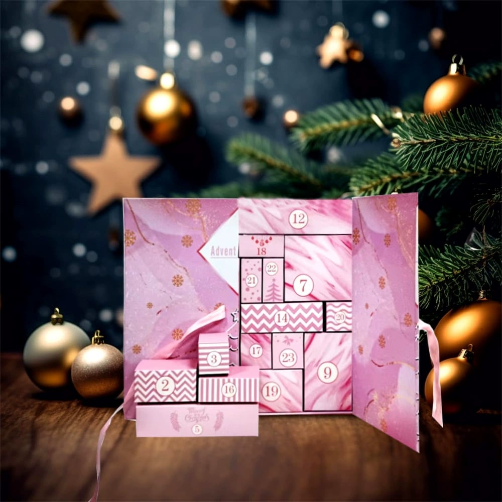 🎁 24 Days of Surprises — Pink Marble Advent Calendar 2025