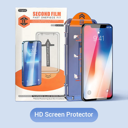 Shock-Resistant Dust-Proof Anti-Fingerprint Screen Protector Set