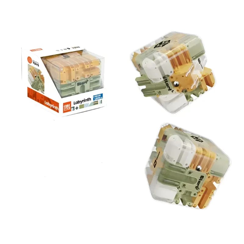 🧩 50% OFF NOW! ✨ Large Labyrinth 3D Puzzle Maze Cube - 120 Challenging Routes with Smooth Rotation for Cognitive Development & Fun 🧠🔛