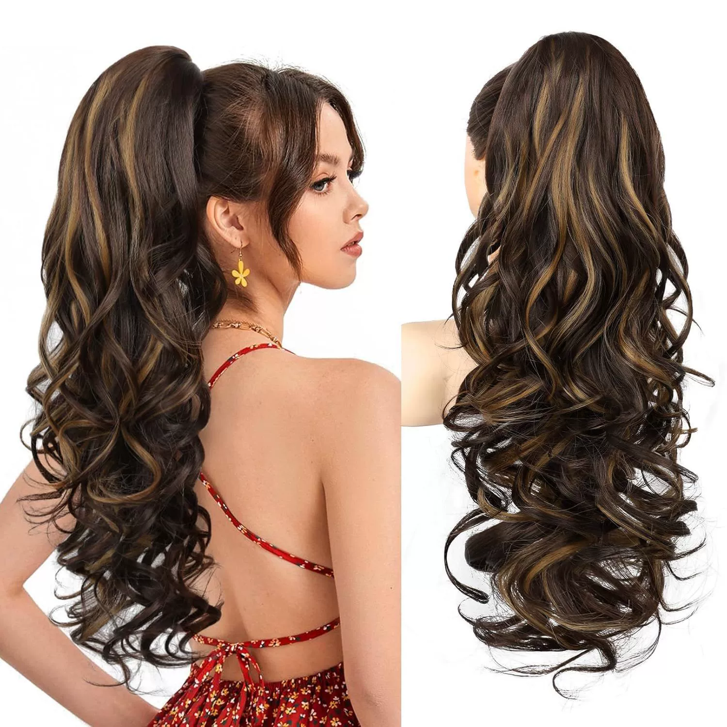 💜Last day special, 50% off💜Clip-on Wavy Ponytail Extension🔥