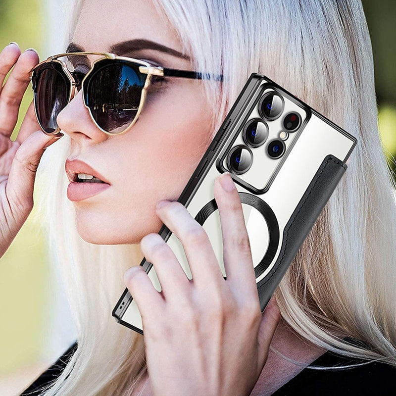 💖New hot selling💖Samsung leather texture phone case with card holder