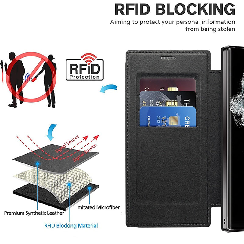 💖New hot selling💖Samsung leather texture phone case with card holder