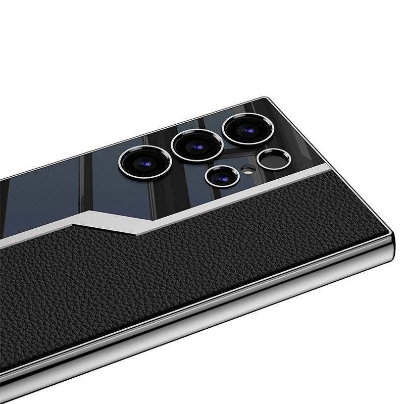 🔥NEW HOT SALE🔥 Samsung S24 high-end electroplated leather mobile phone case protective case【Buy 2 free shipping】