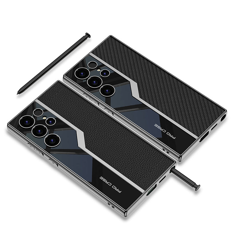 🔥NEW HOT SALE🔥 Samsung S24 high-end electroplated leather mobile phone case protective case【Buy 2 free shipping】