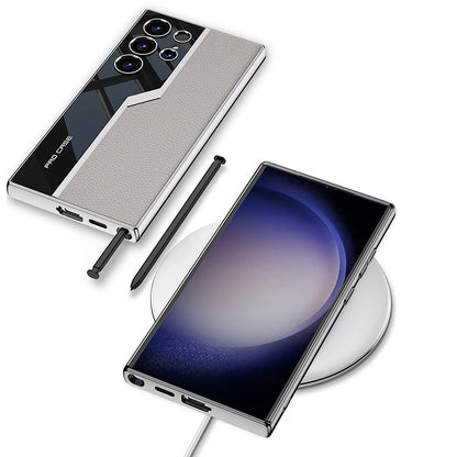 🔥NEW HOT SALE🔥 Samsung S24 high-end electroplated leather mobile phone case protective case【Buy 2 free shipping】