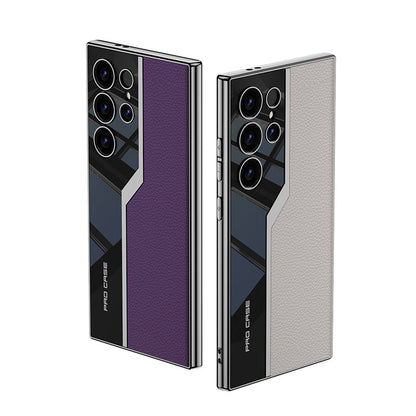 🔥NEW HOT SALE🔥 Samsung S24 high-end electroplated leather mobile phone case protective case【Buy 2 free shipping】