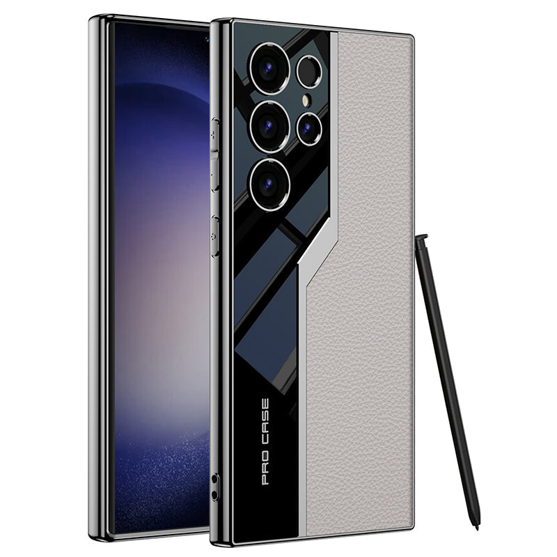 🔥NEW HOT SALE🔥 Samsung S24 high-end electroplated leather mobile phone case protective case【Buy 2 free shipping】