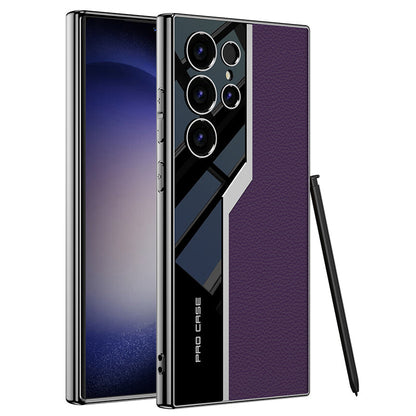 🔥NEW HOT SALE🔥 Samsung S24 high-end electroplated leather mobile phone case protective case【Buy 2 free shipping】