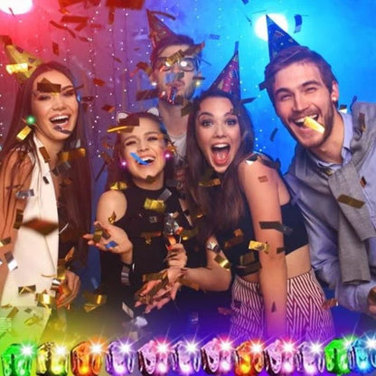 Stylish LED Luminous Crown Earrings