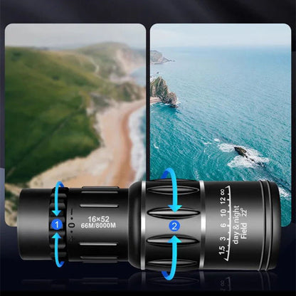 ⏰Professional Grade Tools🔥Portable High Magnification Monocular Telescope👁️
