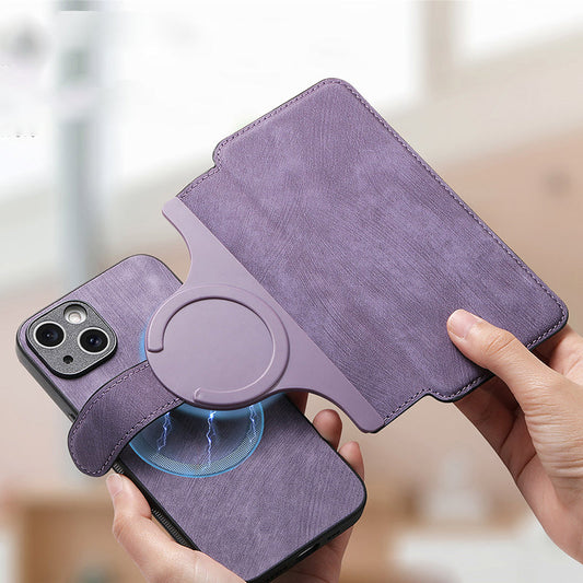 【For iPhone】Leather Wallet Phone Case - 3 in 1 Detachable Magnetic Phone Case✨Provides 360° protection✨