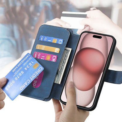 【For iPhone】Leather Wallet Phone Case - 3 in 1 Detachable Magnetic Phone Case✨Provides 360° protection✨