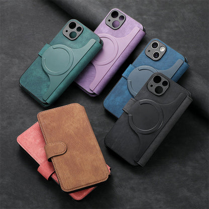 【For iPhone】Leather Wallet Phone Case - 3 in 1 Detachable Magnetic Phone Case✨Provides 360° protection✨