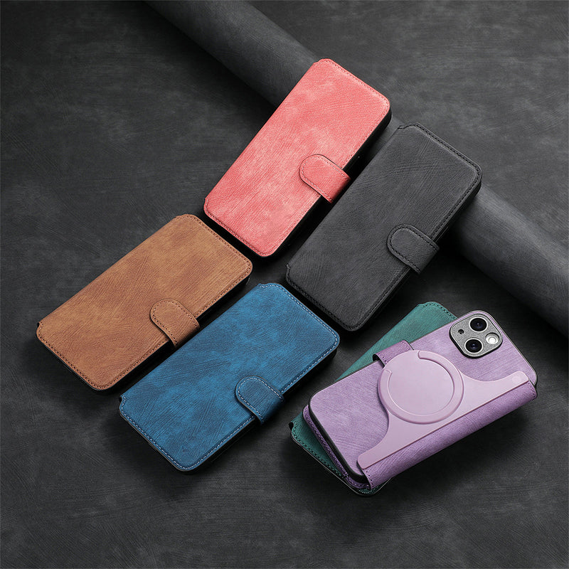 【For iPhone】Leather Wallet Phone Case - 3 in 1 Detachable Magnetic Phone Case✨Provides 360° protection✨
