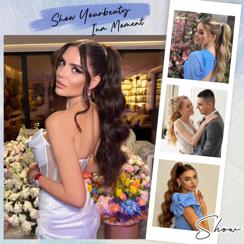 💜Last day special, 50% off💜Clip-on Wavy Ponytail Extension🔥