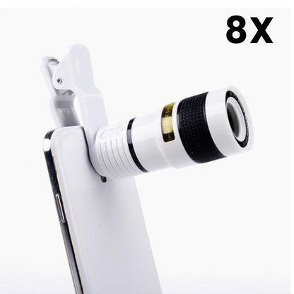 12/8X Phone Telephoto Lens with Tripod