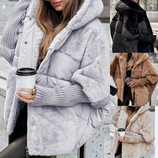 ❄️Winter Hot Sale  49% Offe💖Womena’s Oversized Hooded Patchwork Puffer Coat