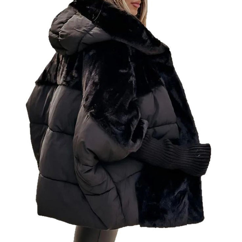 ❄️Winter Hot Sale  49% Offe💖Womena’s Oversized Hooded Patchwork Puffer Coat