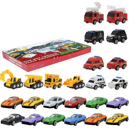Construction Engineering Vehicle Advent Calendar For Christmas