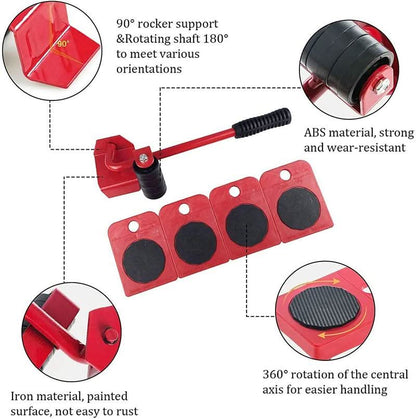 🏠🔧 Meubelliftglijder Meubelverplaatsingsapparaat – 150kg Draagvermogen, Stille Wielen & Vloerbescherming (Verhuizen & Schoonmaken Must-Have!)
